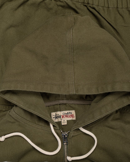 lost & found Stussy Stüssy Work Jacket Unlined Canvas Olive