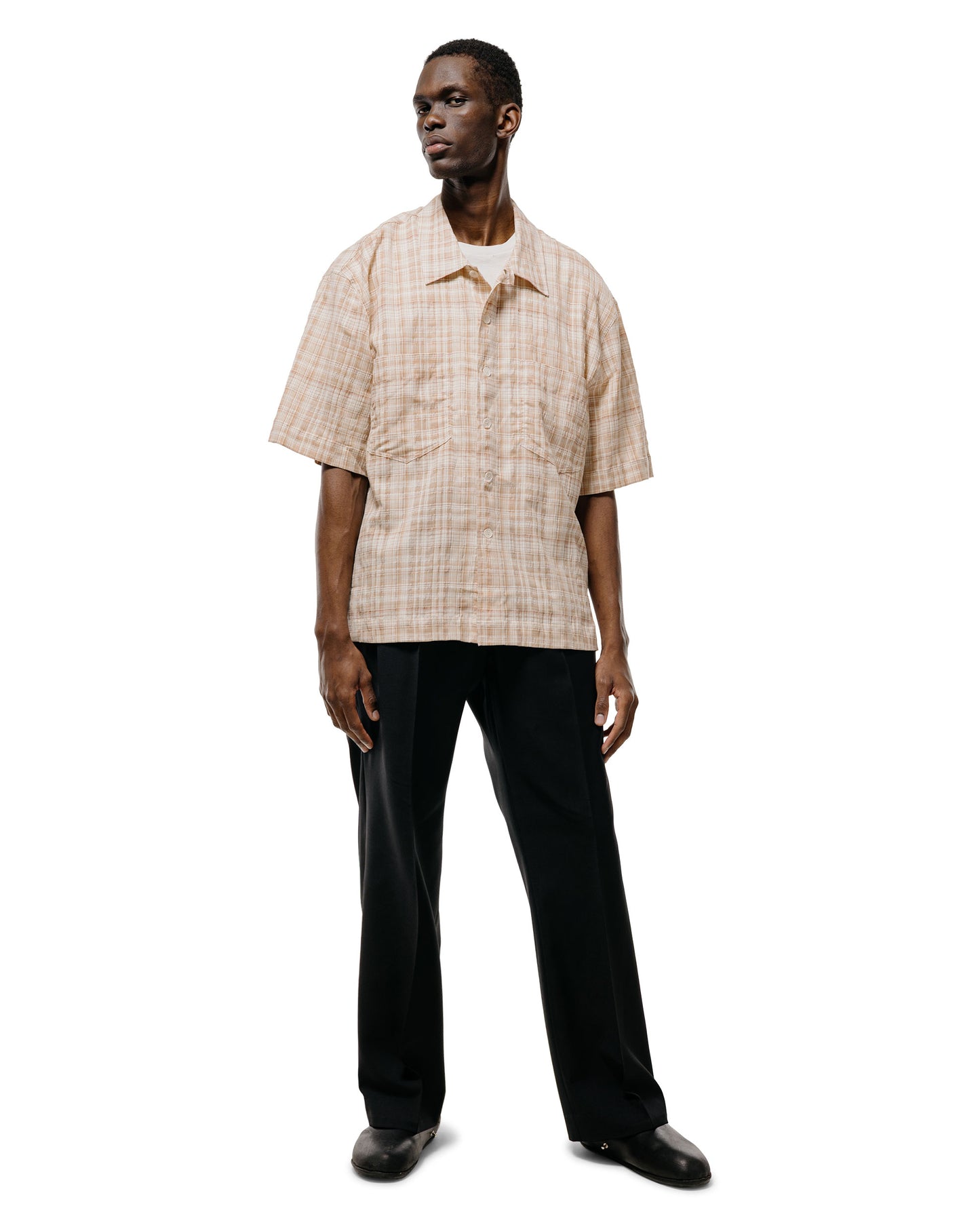 lost & found Sunflower Sunflower Wide Pleated Trouser Tropical Wool 999 Black