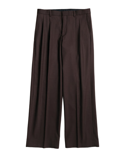 Sunflower Wide Pleated Trouser Brown
