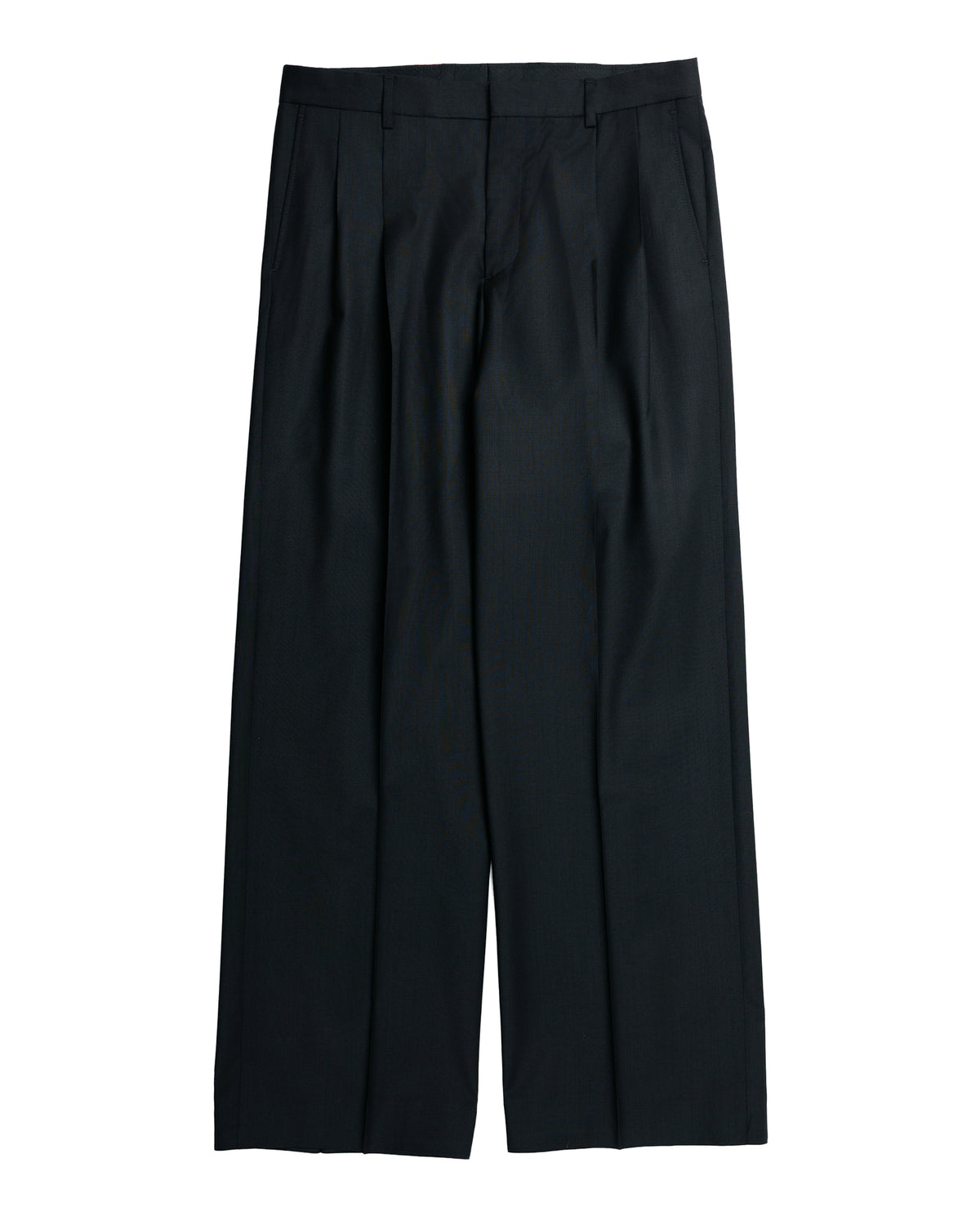 Sunflower Wide Pleated Trouser Tropical Wool 999 Black