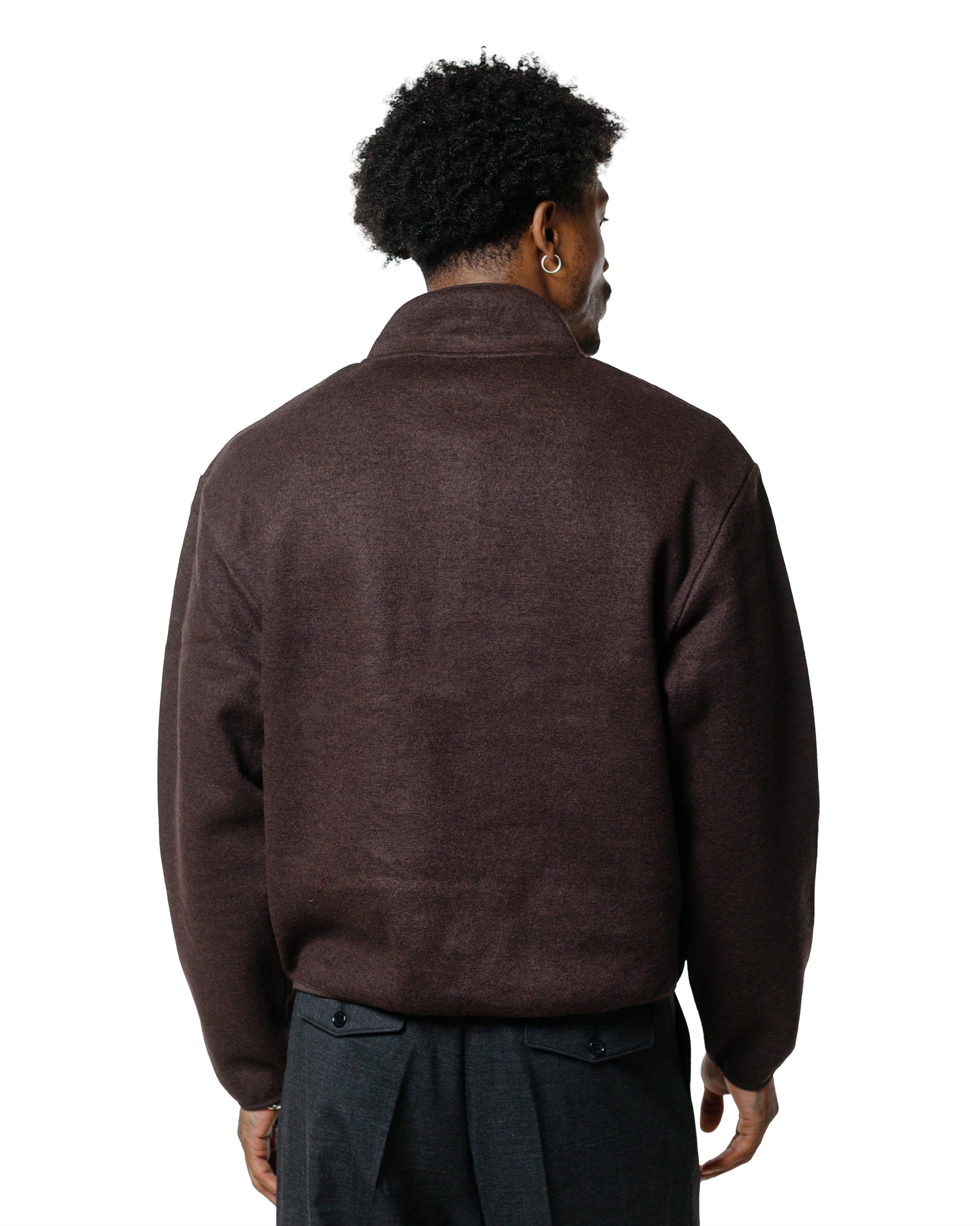 lost & found Sunflower Sunflower Wool Half Zip Brown