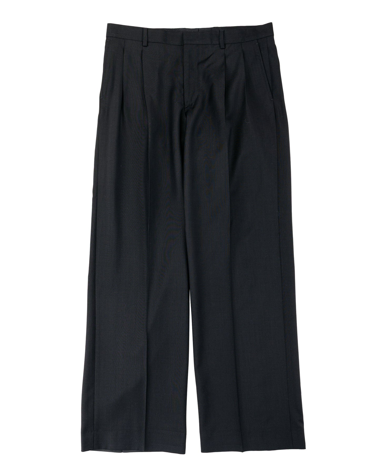 lost & found Sunflower Sunflower Wide Pleated Trouser Tropical Wool 999 Black