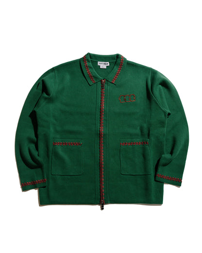lost & found TTT MSW TTT MSW Knit Polo Cardigan Green