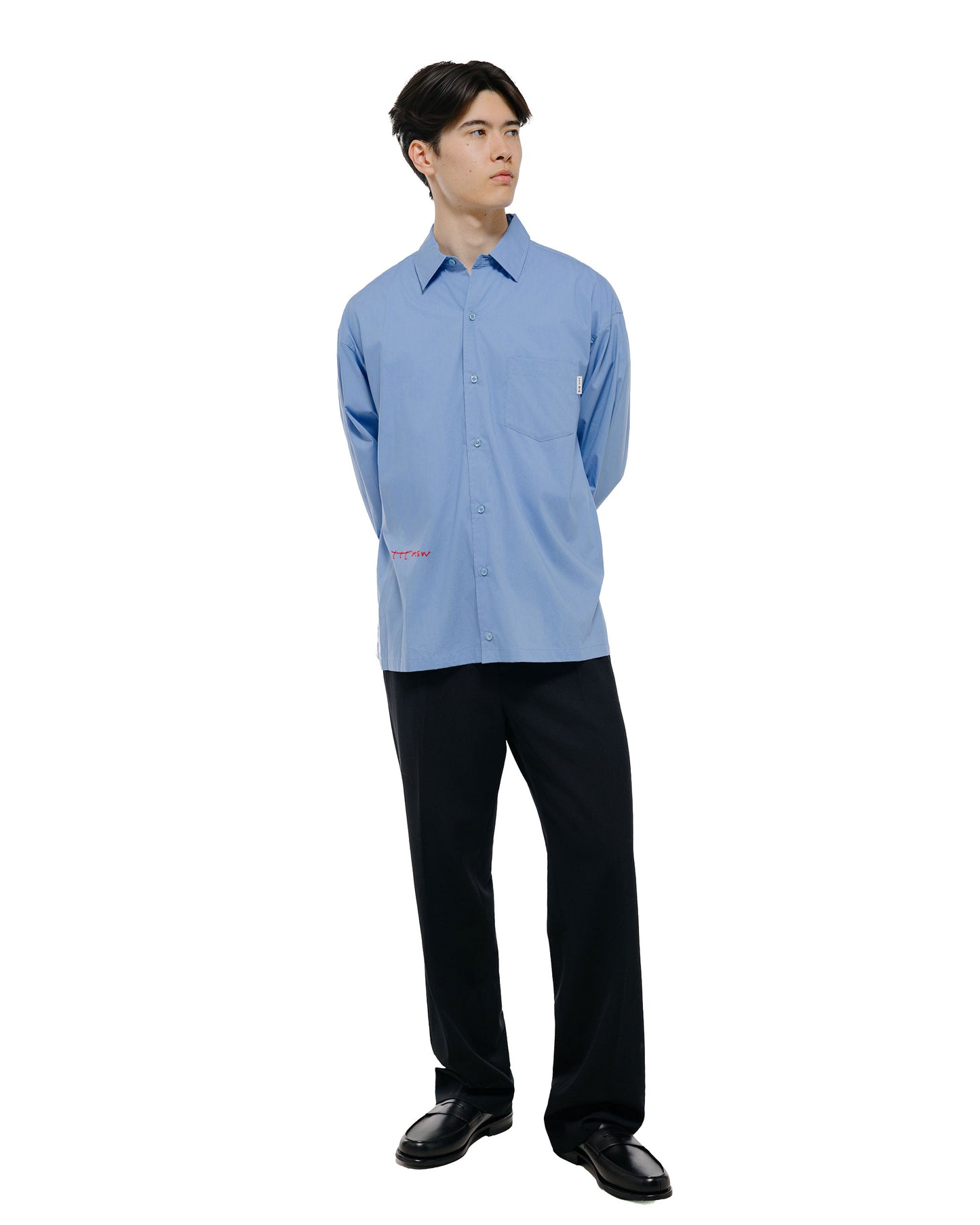 TTT MSW Regular Collar Shirt Blue
