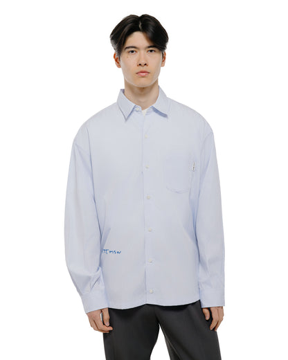 lost & found TTT MSW TTT MSW Regular Collar Shirt White Stripe