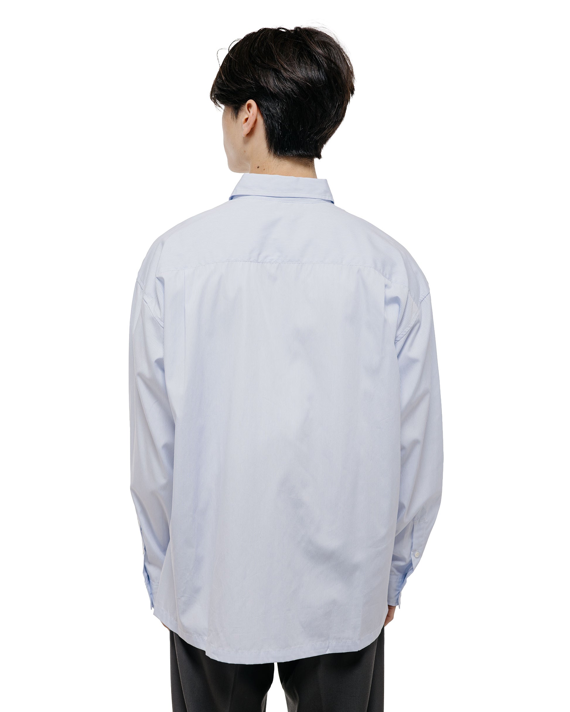 lost & found TTT MSW TTT MSW Regular Collar Shirt White Stripe
