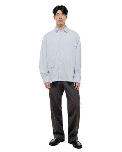 lost & found TTT MSW TTT MSW Regular Collar Shirt White Stripe