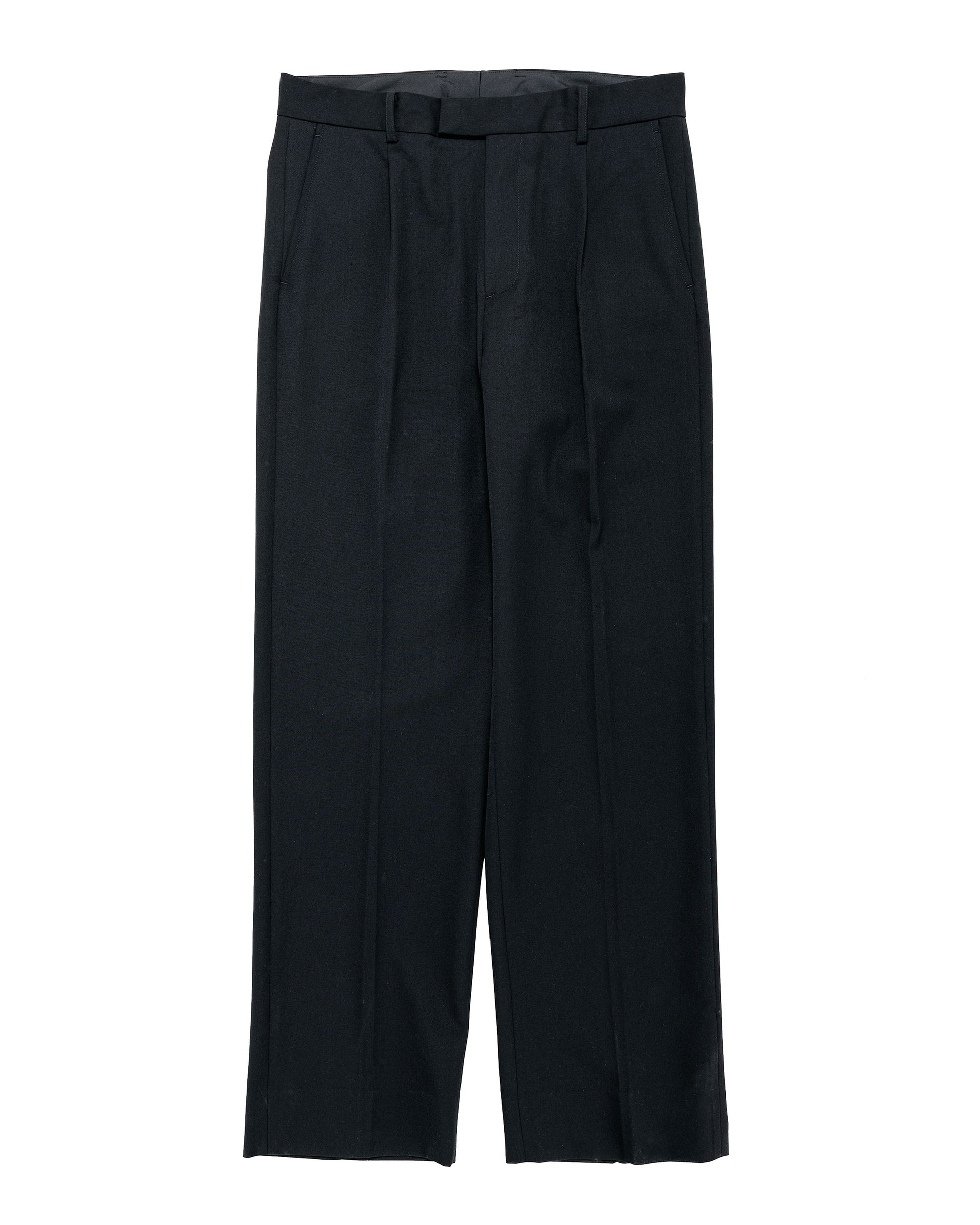 TTT MSW Wool Straight Slacks Black