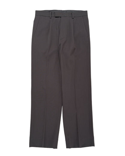 TTT MSW Wool Straight Slacks Charcoal Grey