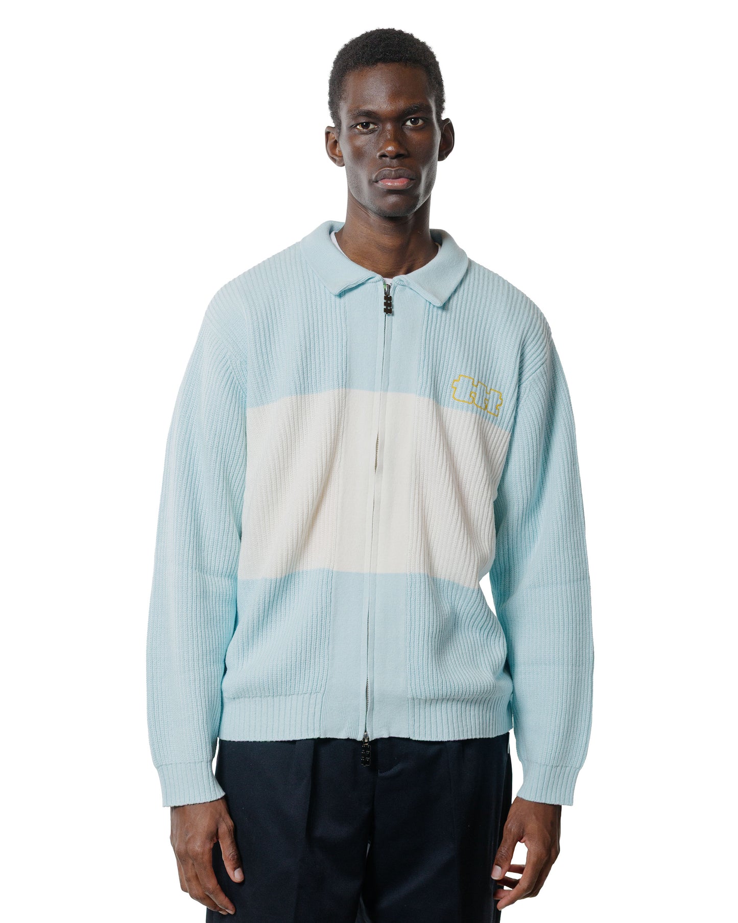 lost & found TTT MSW TTT MSW Zip Knit Polo Blue