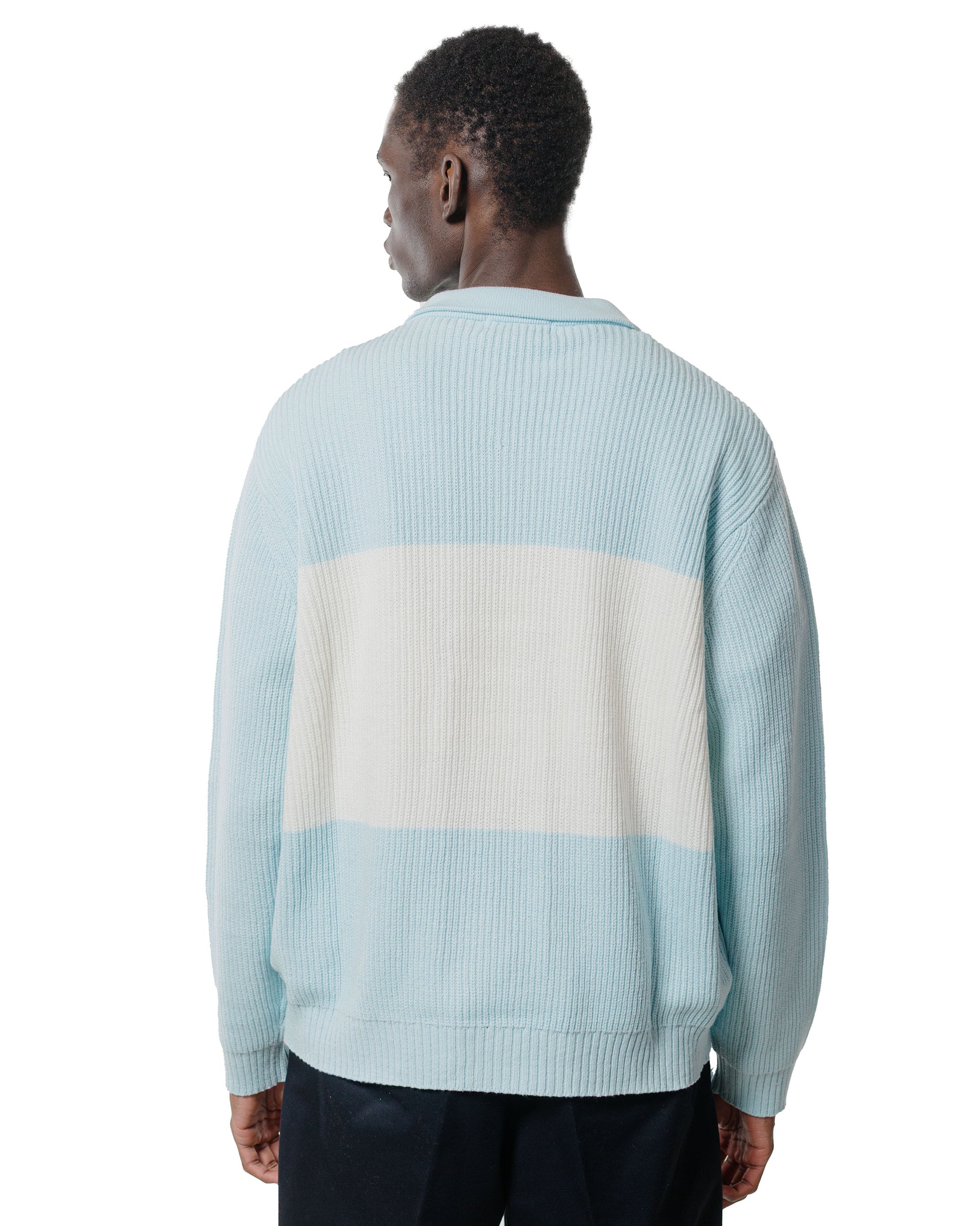 lost & found TTT MSW TTT MSW Zip Knit Polo Blue
