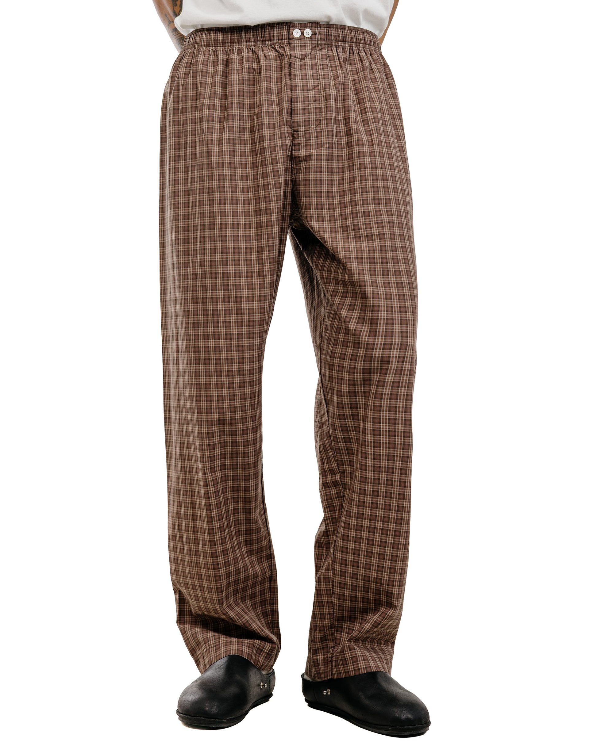lost & found TEKLA Tekla Fine Twill Pyjama Pants Serra Checks