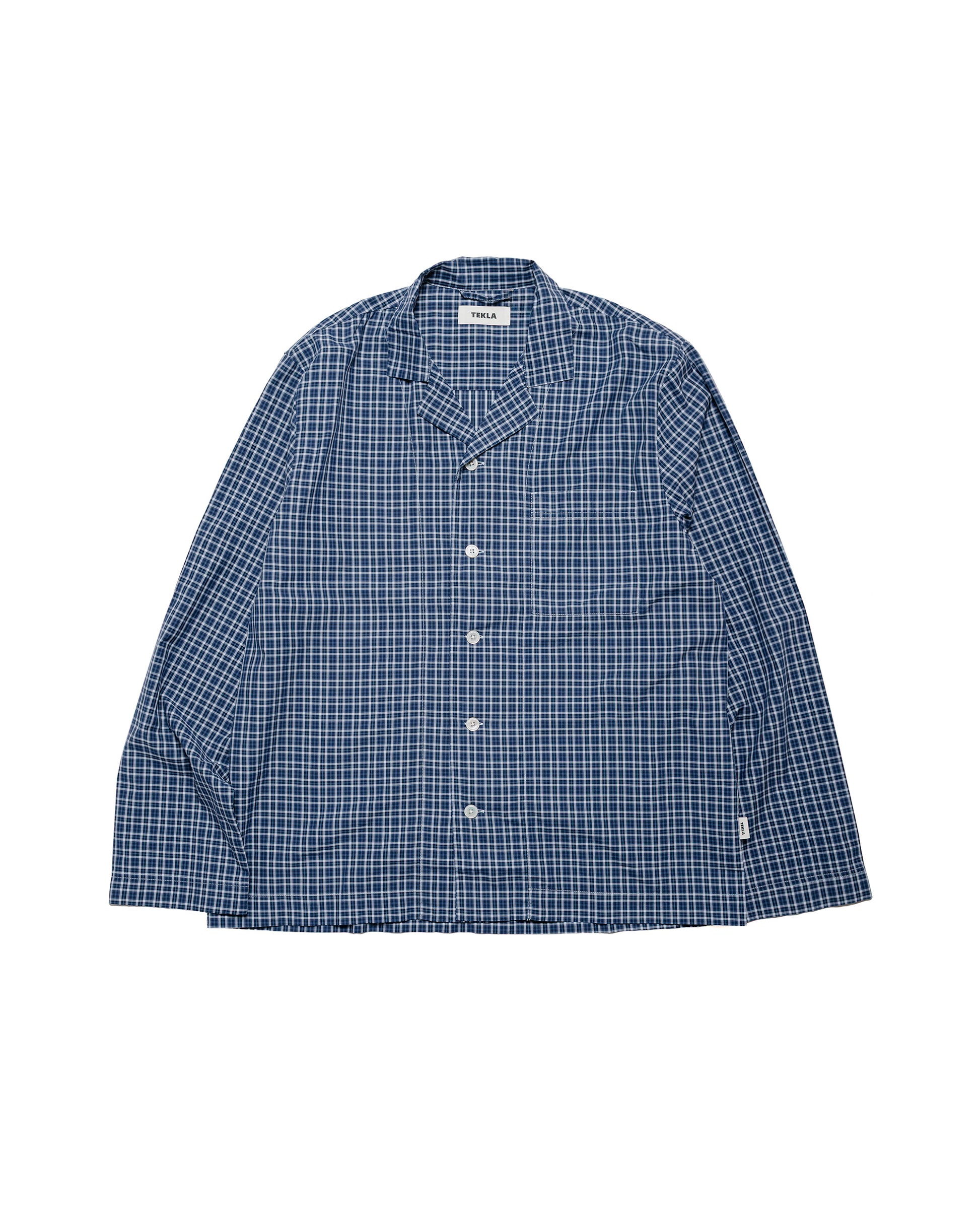 lost & found TEKLA Tekla Fine Twill Pyjama Shirt Lanegan Checks