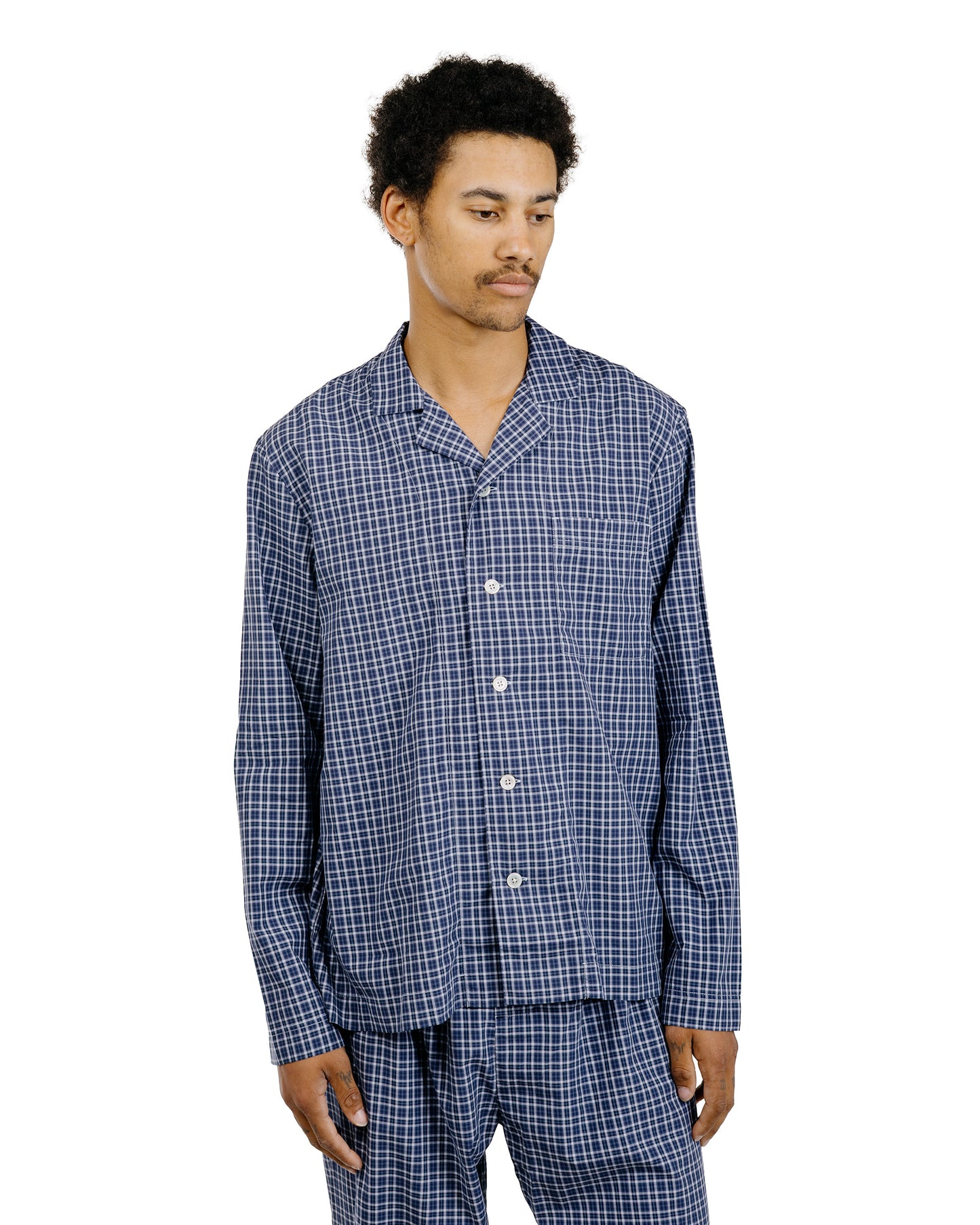lost & found TEKLA Tekla Fine Twill Pyjama Shirt Lanegan Checks