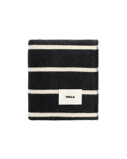 lost & found TEKLA Tekla Lambswool Blanket Starling Stripes