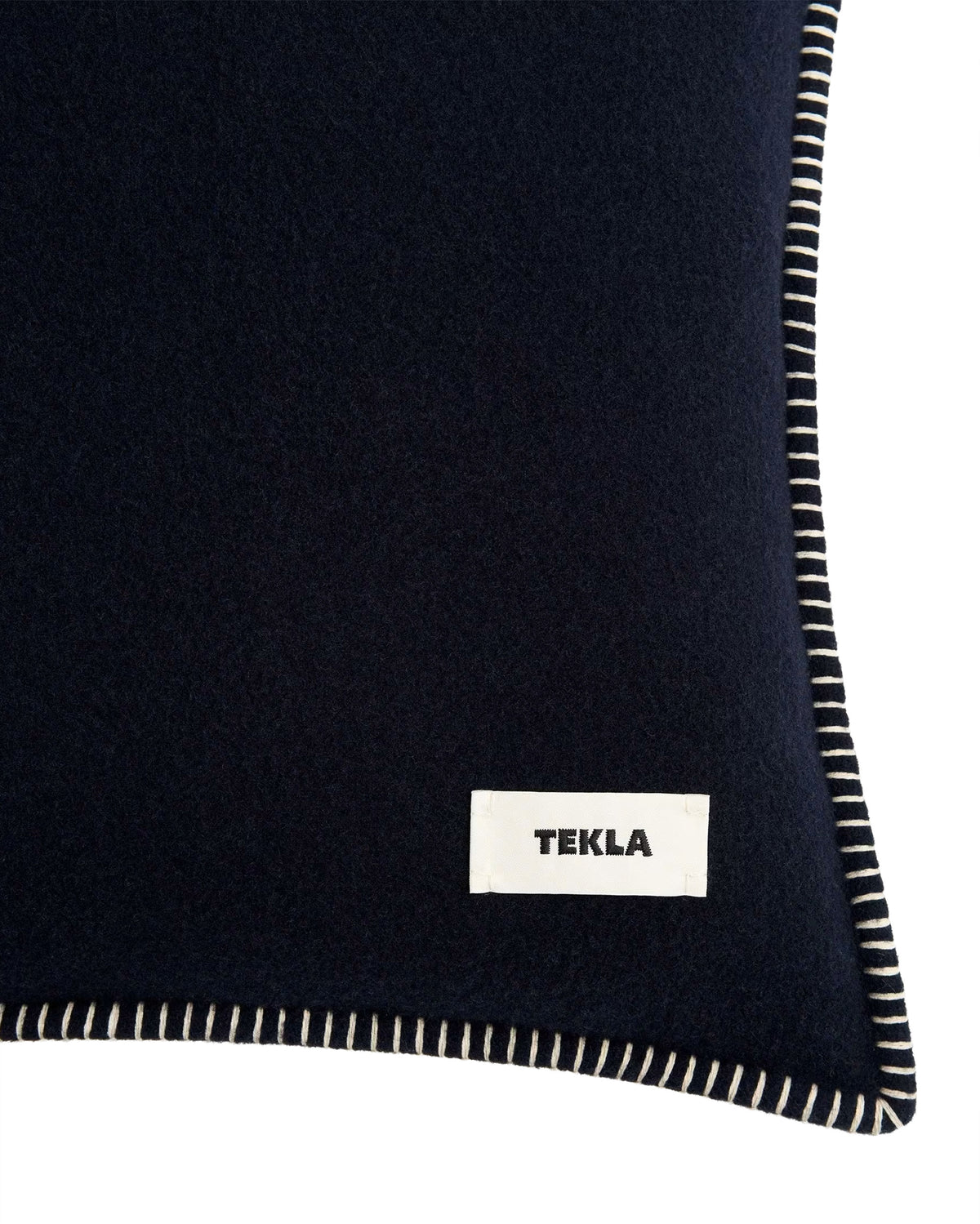 Tekla Lambswool Cushion Dusk Blue