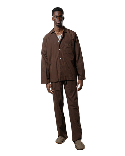 Tekla Poplin Pyjama Pants Coffee