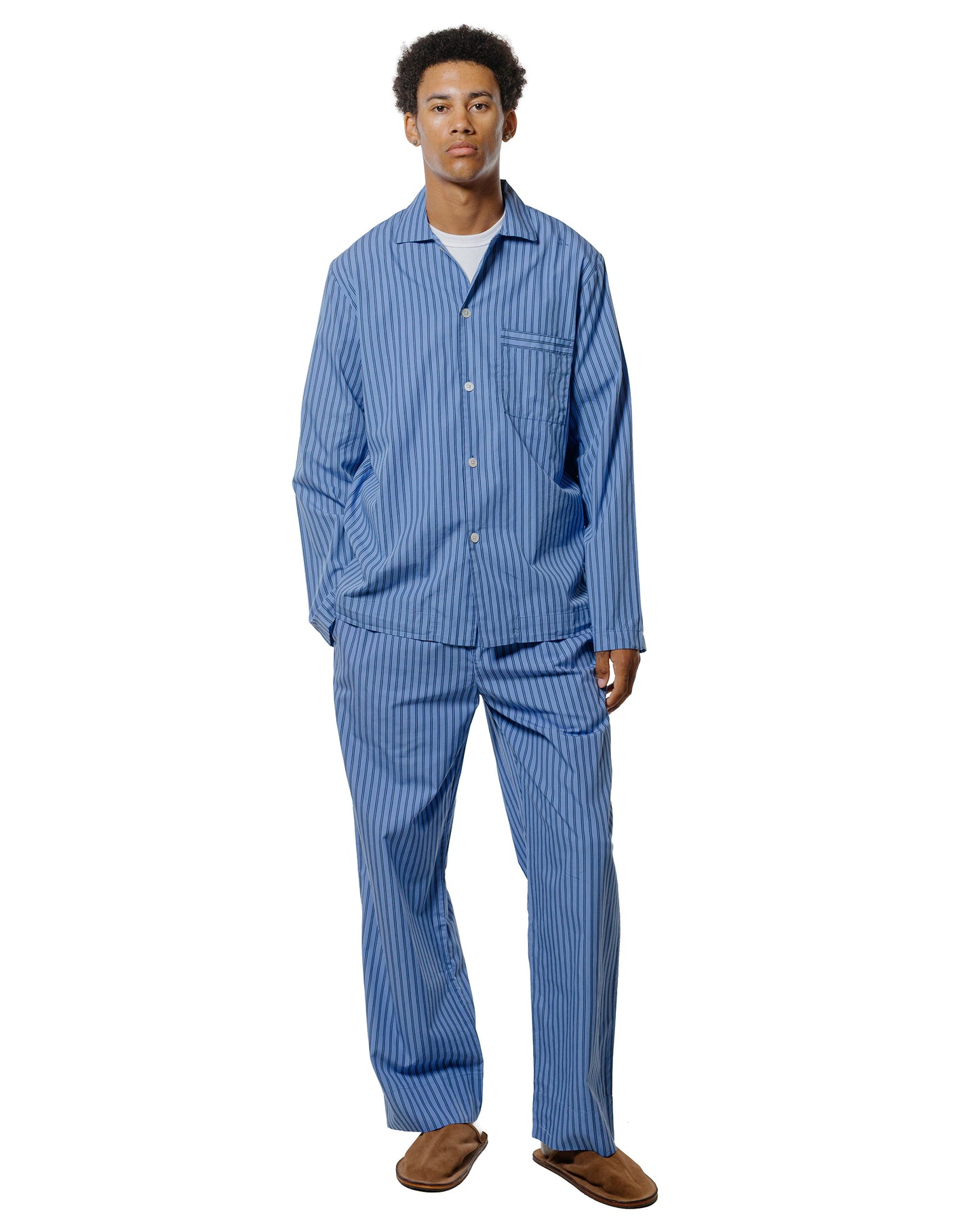 lost & found TEKLA Tekla Poplin Pyjama Shirt Boro Stripes