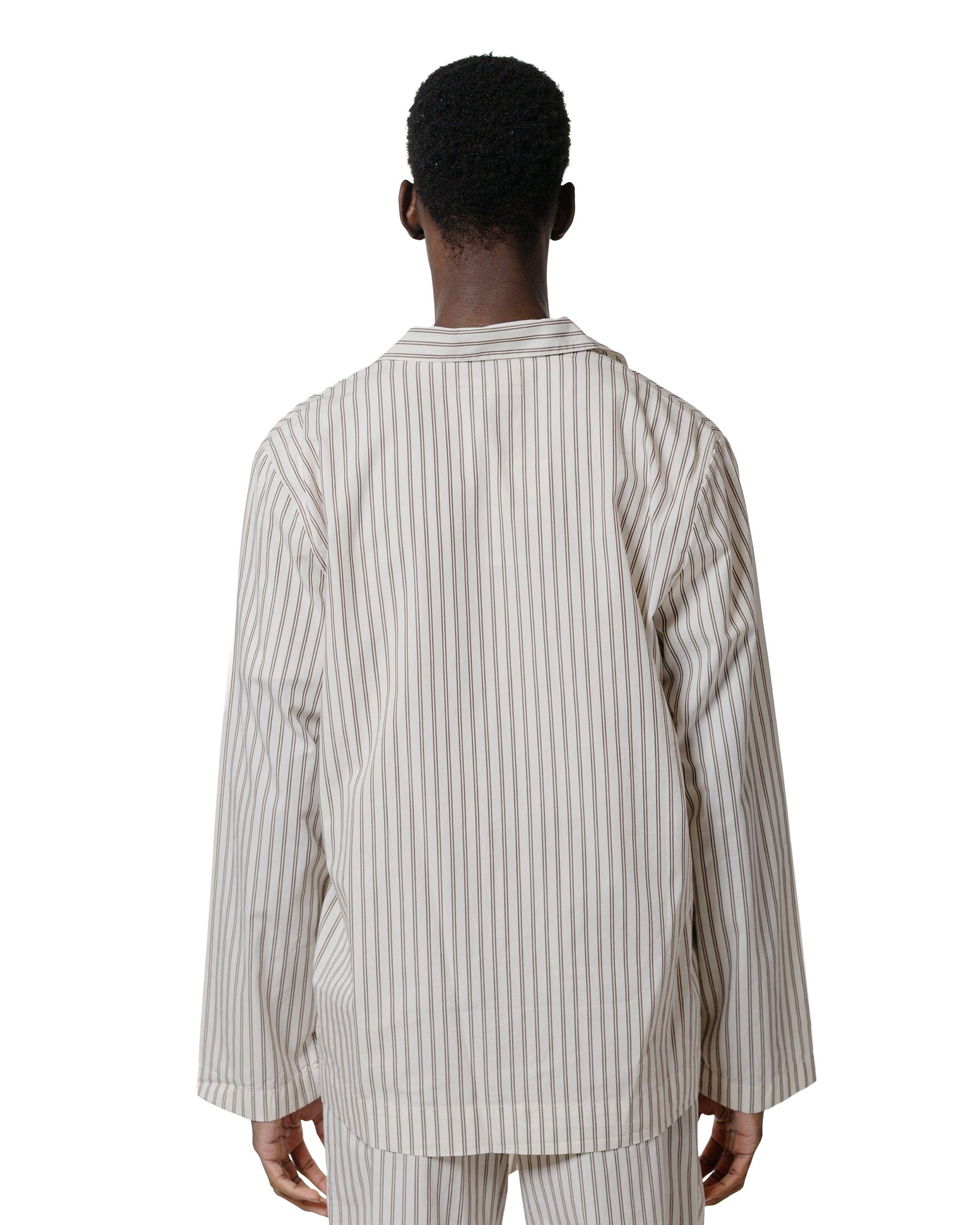 Tekla Poplin Pyjama Shirt Hopper Stripes
