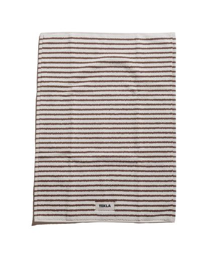 Tekla Terry Bath Mat Kodiak Stripes