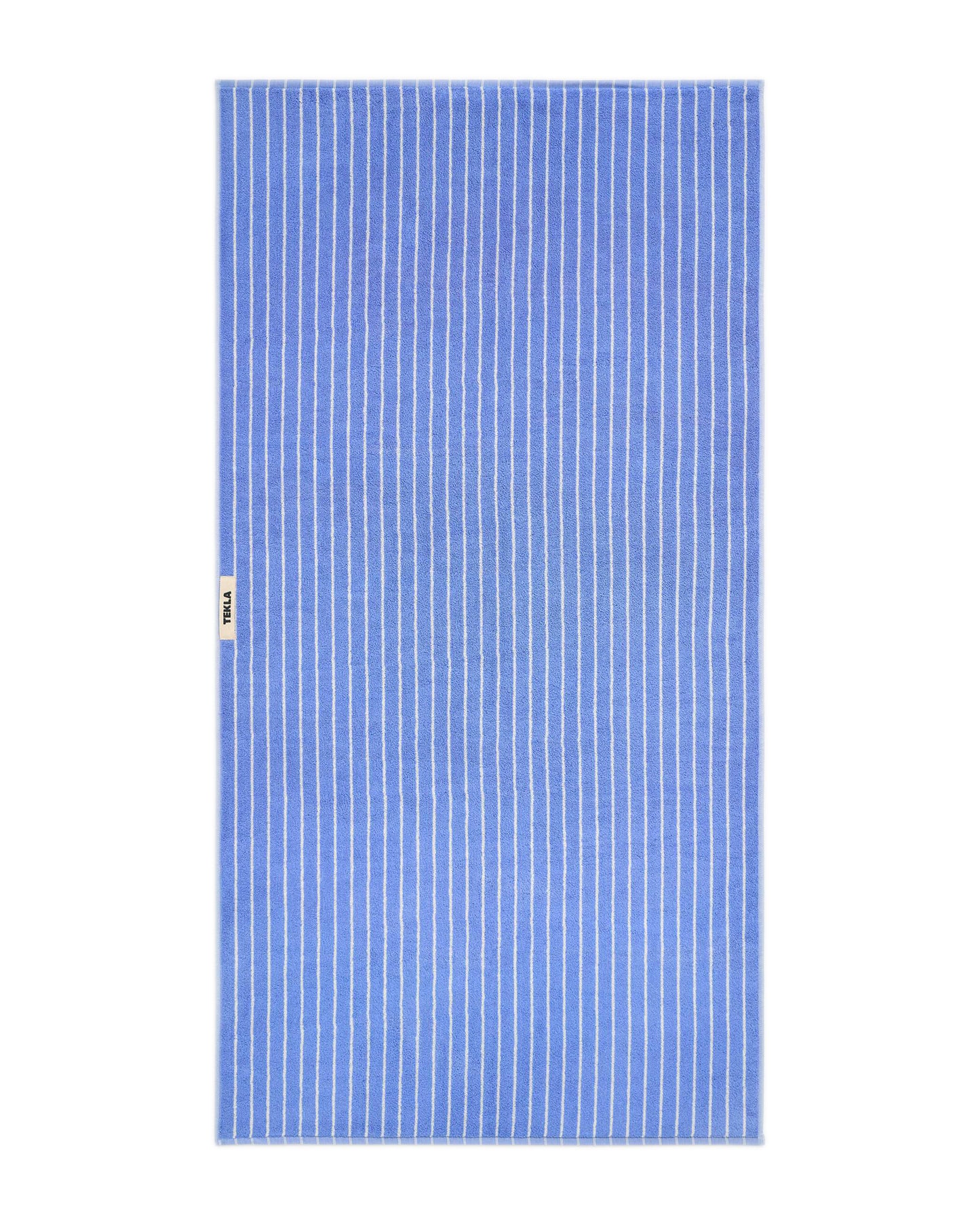 lost & found TEKLA Tekla Terry Bath Towel Clear Blue Stripes