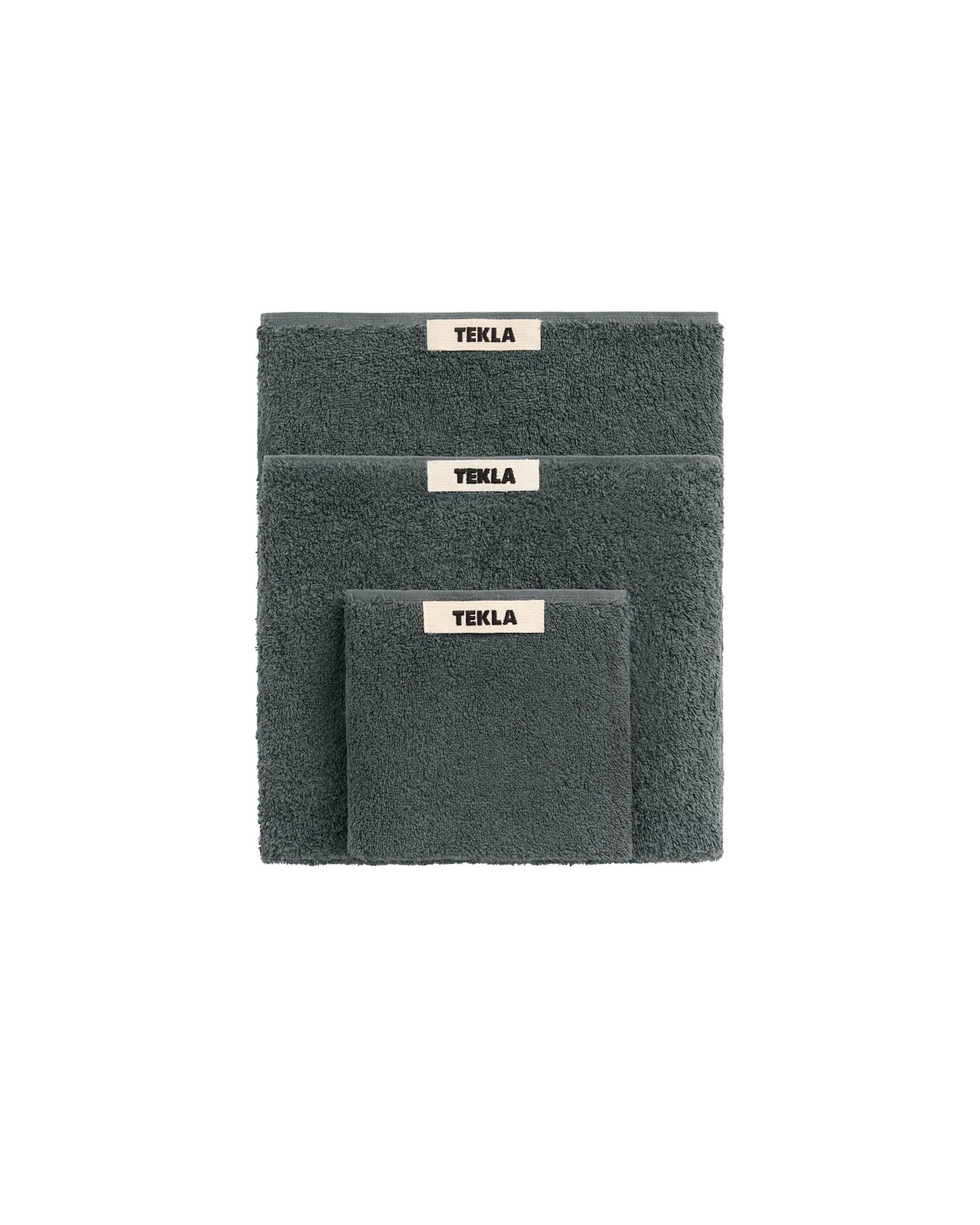 lost & found TEKLA Tekla Terry Hand Towel Charcoal Grey