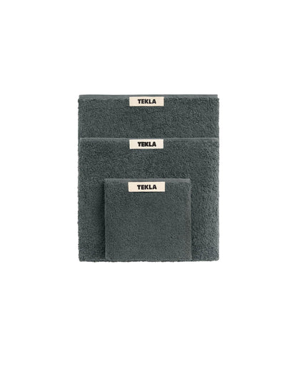 lost & found TEKLA Tekla Terry Hand Towel Charcoal Grey