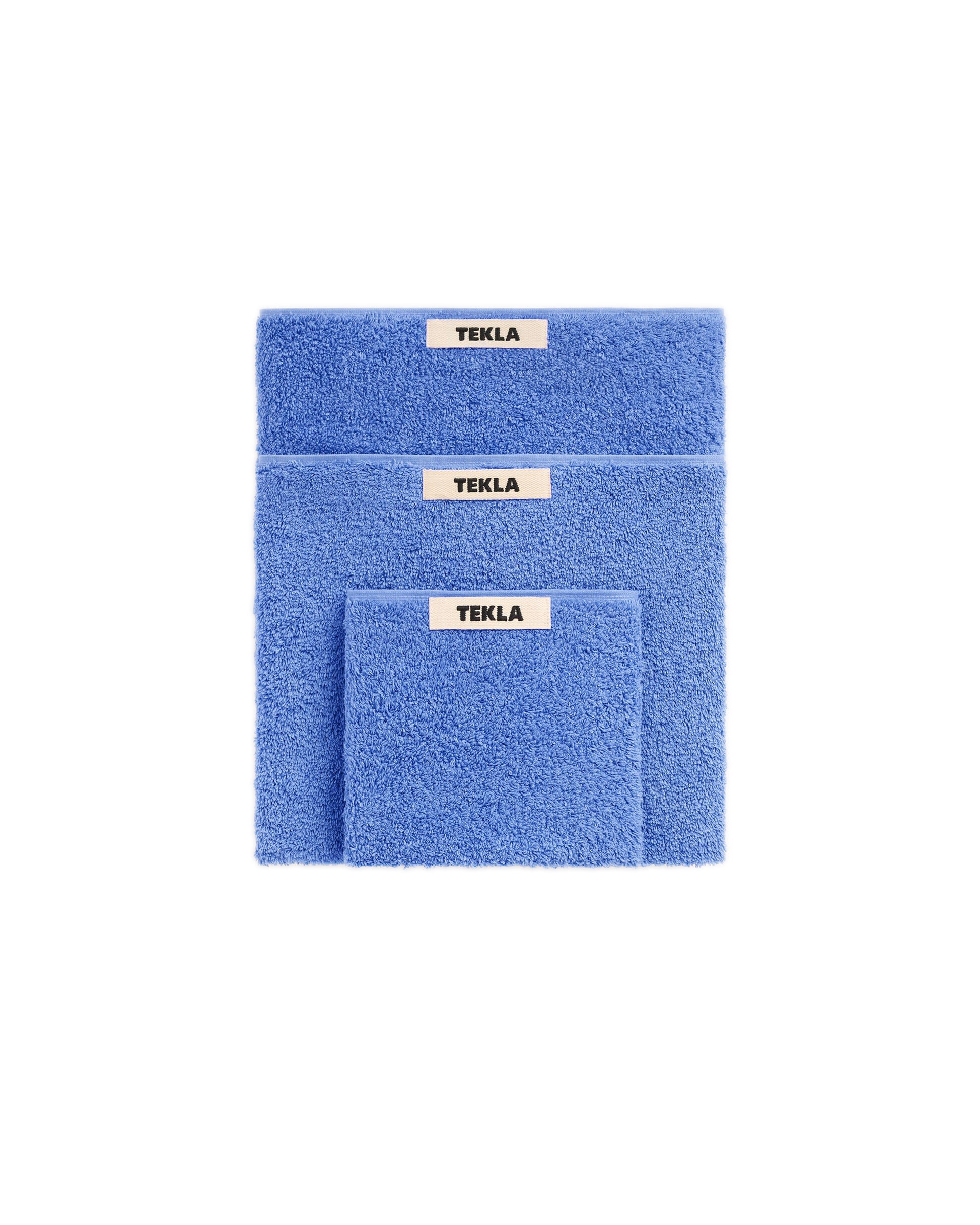lost & found TEKLA Tekla Terry Bath Towel Clear Blue