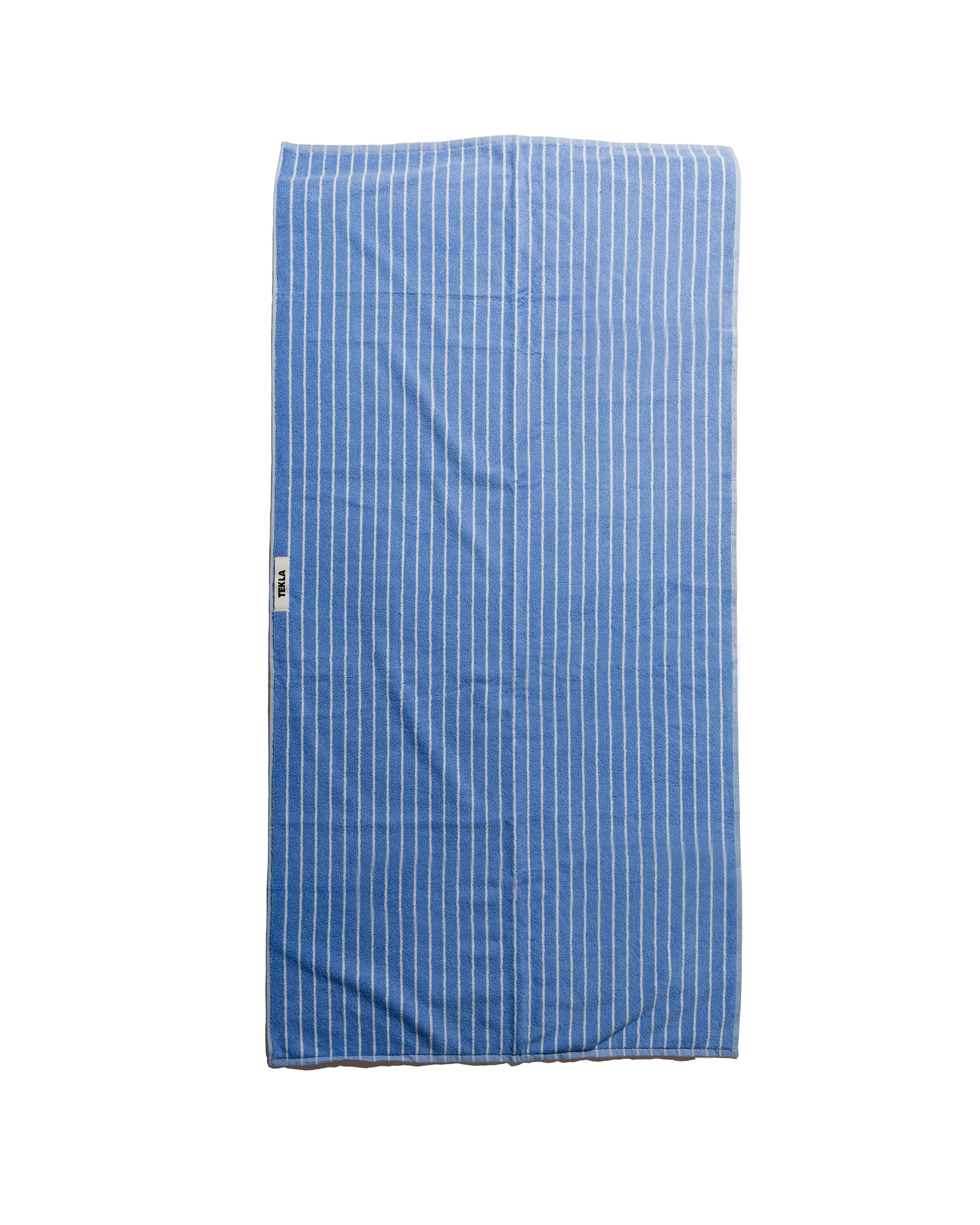 Tekla Terry Hand Towel Clear Blue Stripes