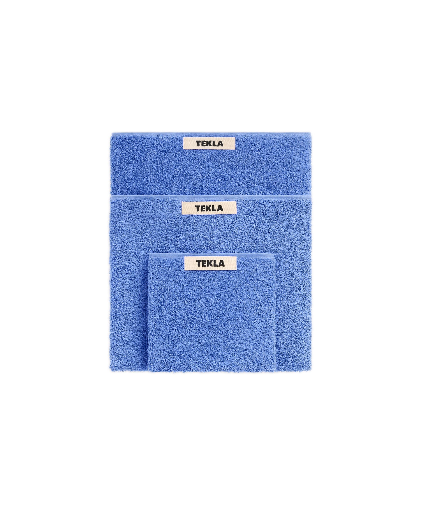 lost & found TEKLA Tekla Terry Washcloth Clear Blue