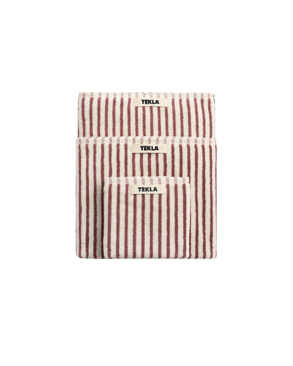 lost & found TEKLA Tekla Terry Washcloth Ripple Stripes