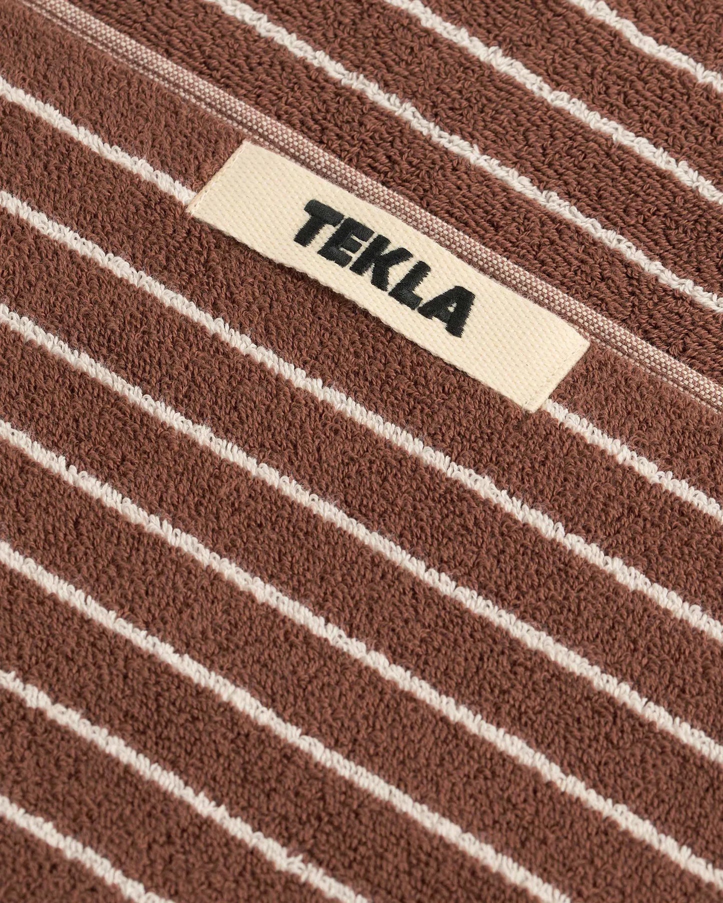 lost & found TEKLA Tekla Terry Washcloth Rust Stripes