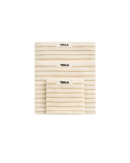 lost & found TEKLA Tekla Terry Bath Towel Sienna Stripes