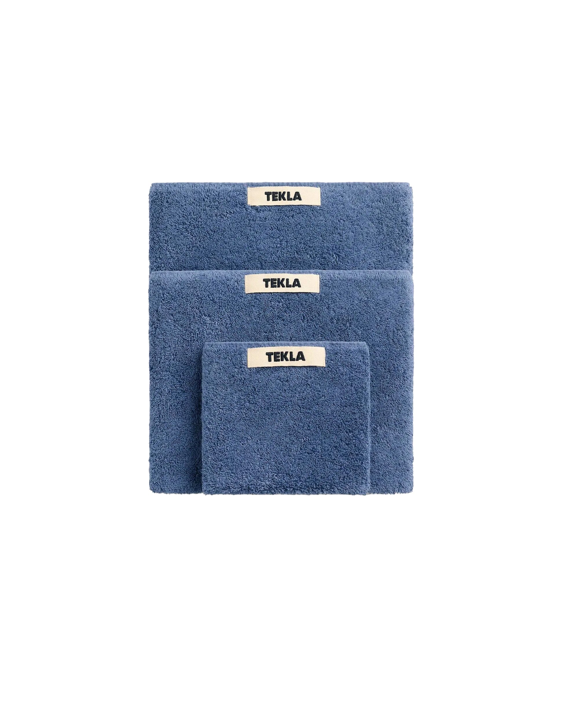 lost & found TEKLA Tekla Terry Hand Towel Storm Blue