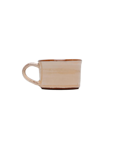 Tender Half Height Coffee Mug Red Clay Pink Glaze