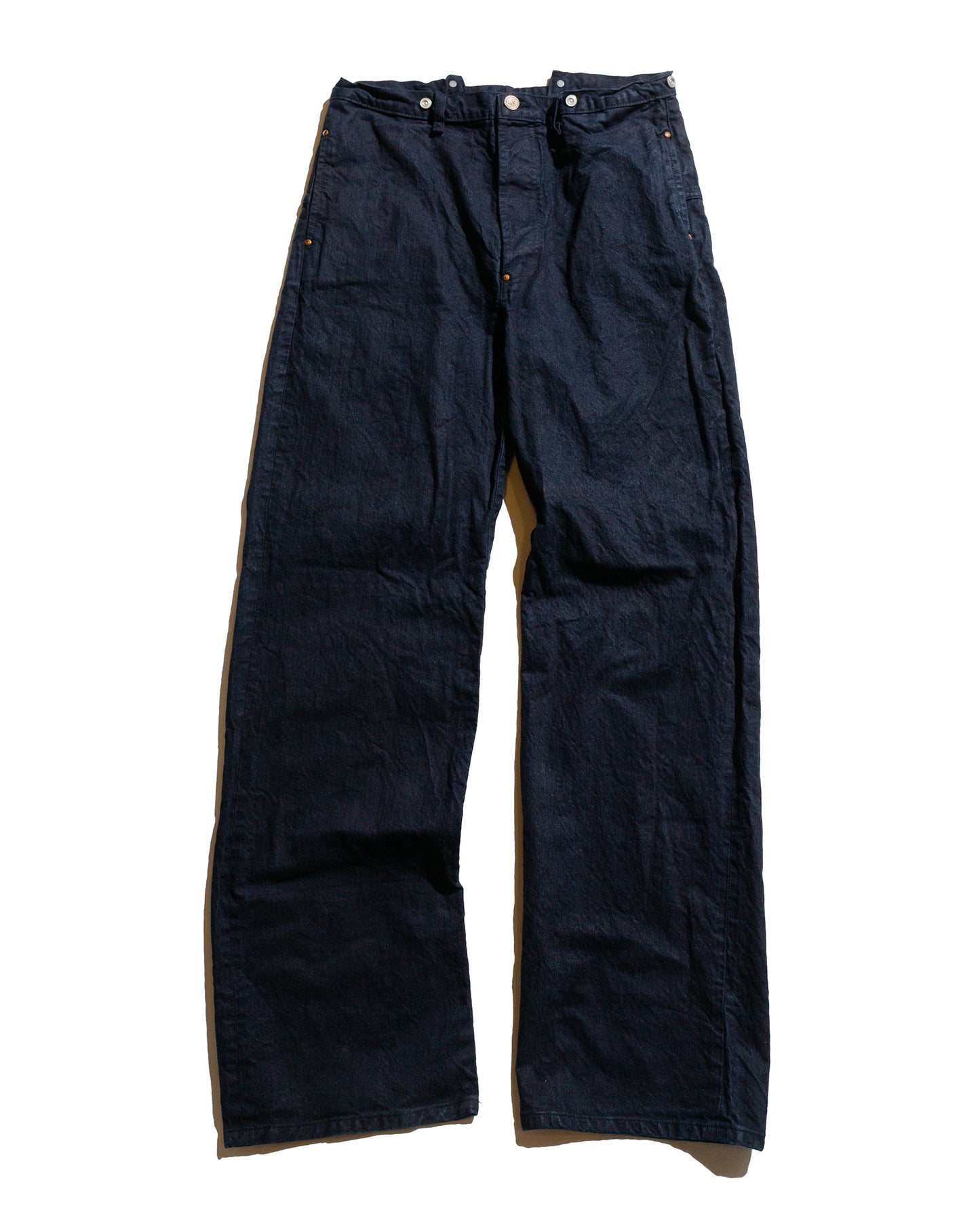 lost & found Tender Tender Type 156 Split Back Jeans Weaver's Blanket Denim Hadal Blue