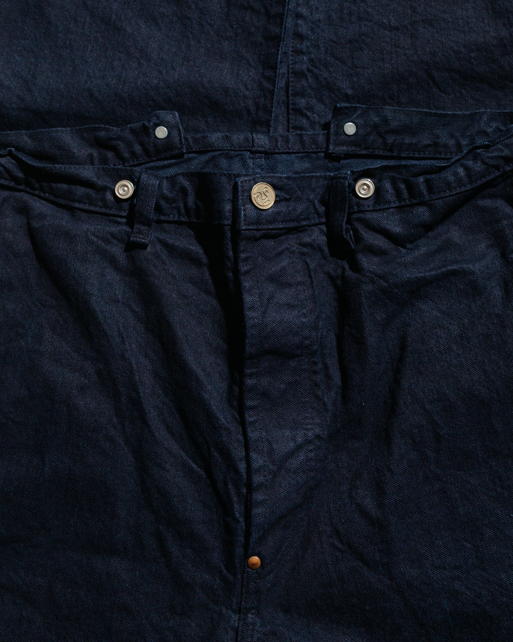 lost & found Tender Tender Type 156 Split Back Jeans Weaver's Blanket Denim Hadal Blue