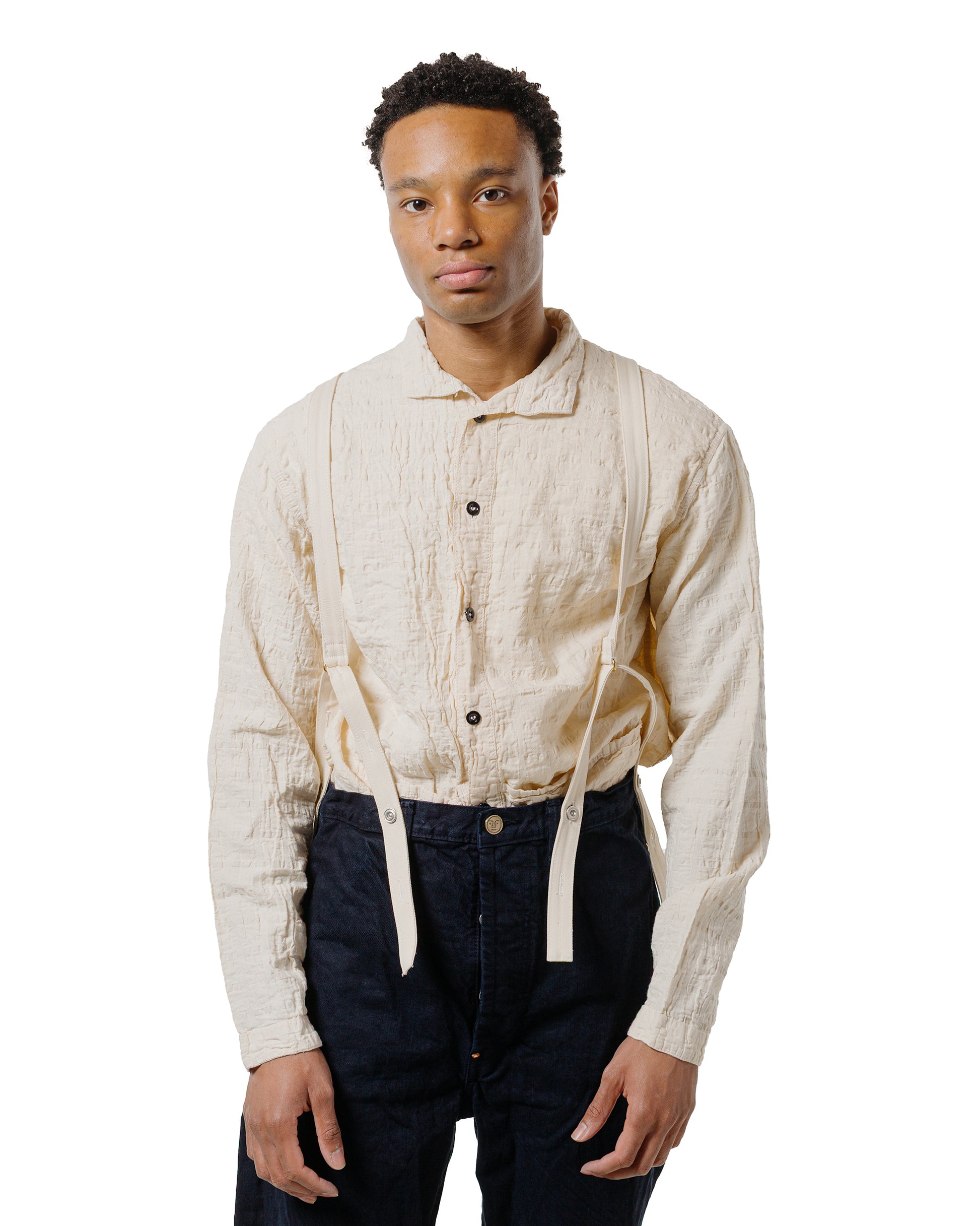lost & found Tender Tender Type 156 Split Back Jeans Weaver's Blanket Denim Hadal Blue