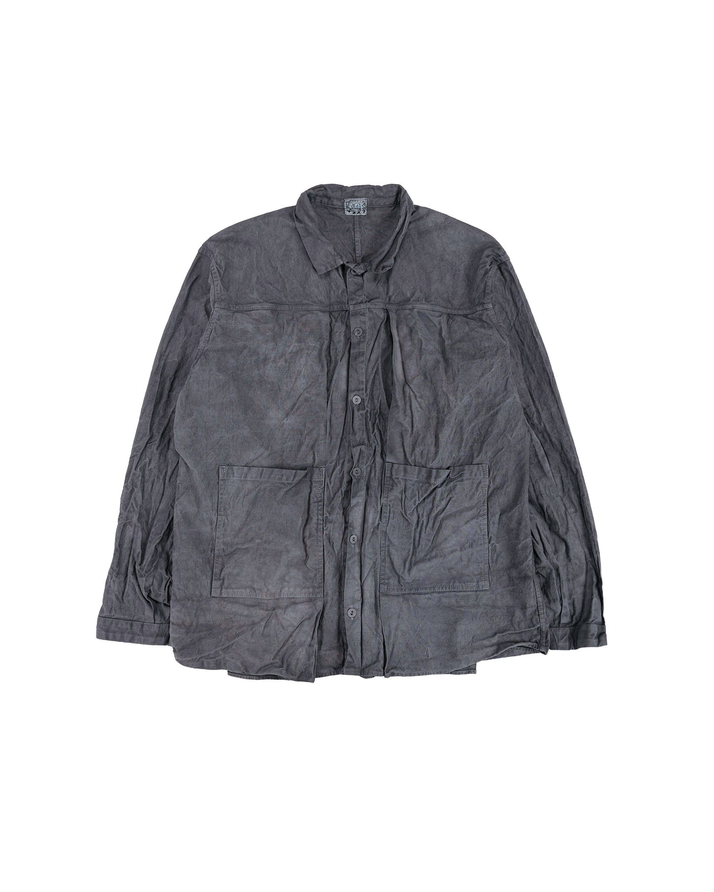 lost & found Tender Tender Type 402 Two Birds Shirt Cotton Drop Cloth Grey Logwood