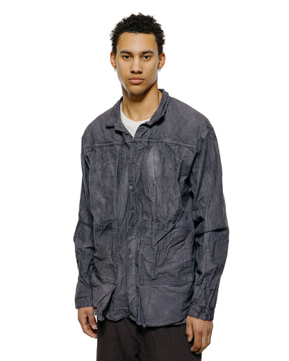 lost & found Tender Tender Type 402 Two Birds Shirt Cotton Drop Cloth Grey Logwood