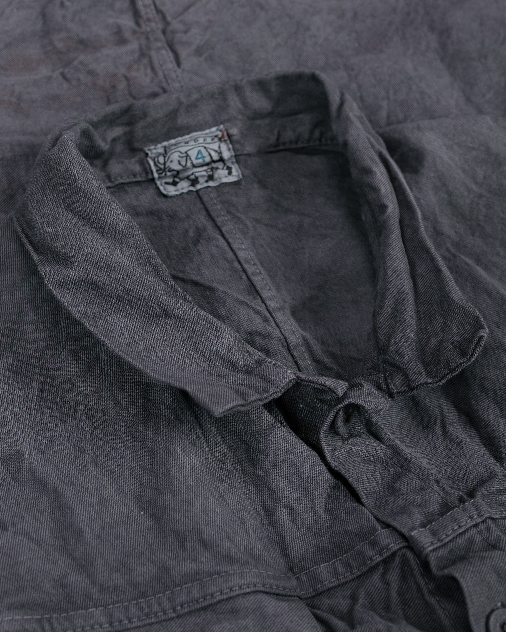 lost & found Tender Tender Type 402 Two Birds Shirt Cotton Drop Cloth Grey Logwood