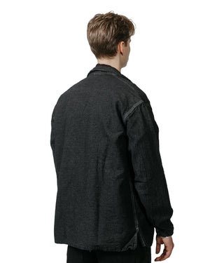 Tender Type 410 Three Pocket Square Tail Shirt Indigo Cotton Twill Mars Black