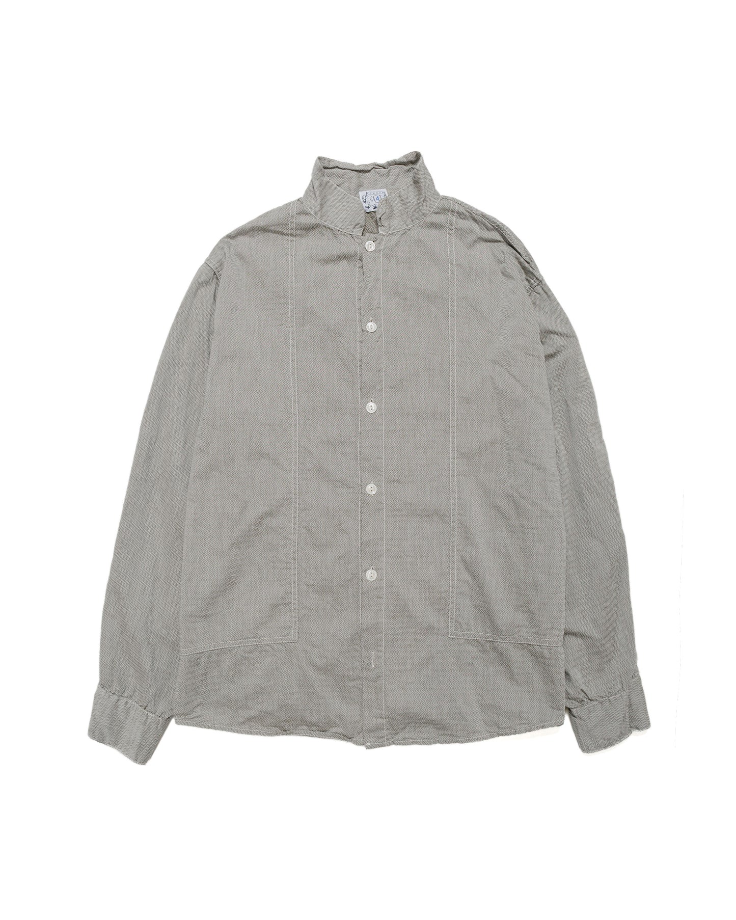 lost & found Tender Tender Type 439 Stole Pocket Butterfly Shirt Thunderbolt Cotton Cambric Rinsed
