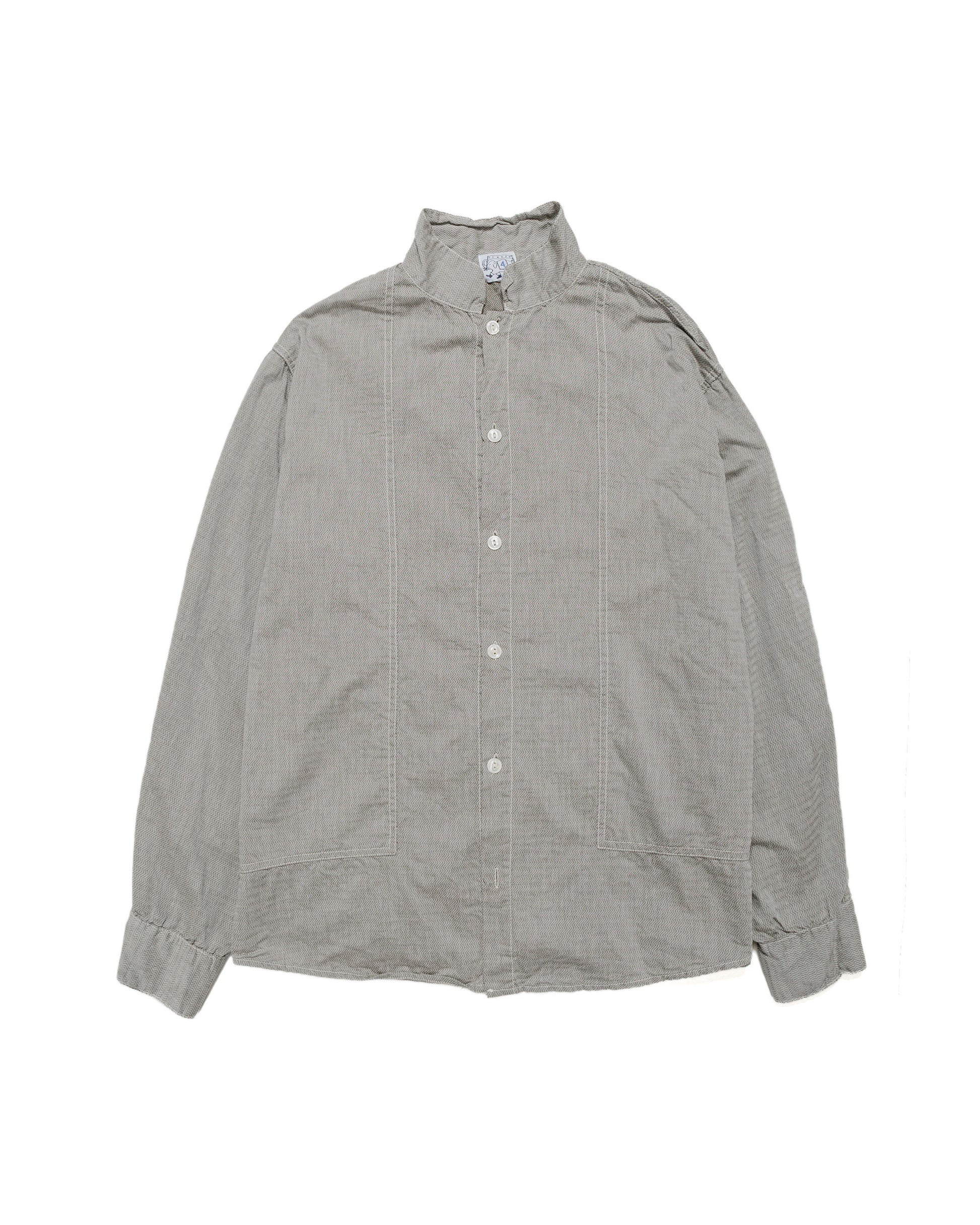 lost & found Tender Tender Type 439 Stole Pocket Butterfly Shirt Thunderbolt Cotton Cambric Rinsed