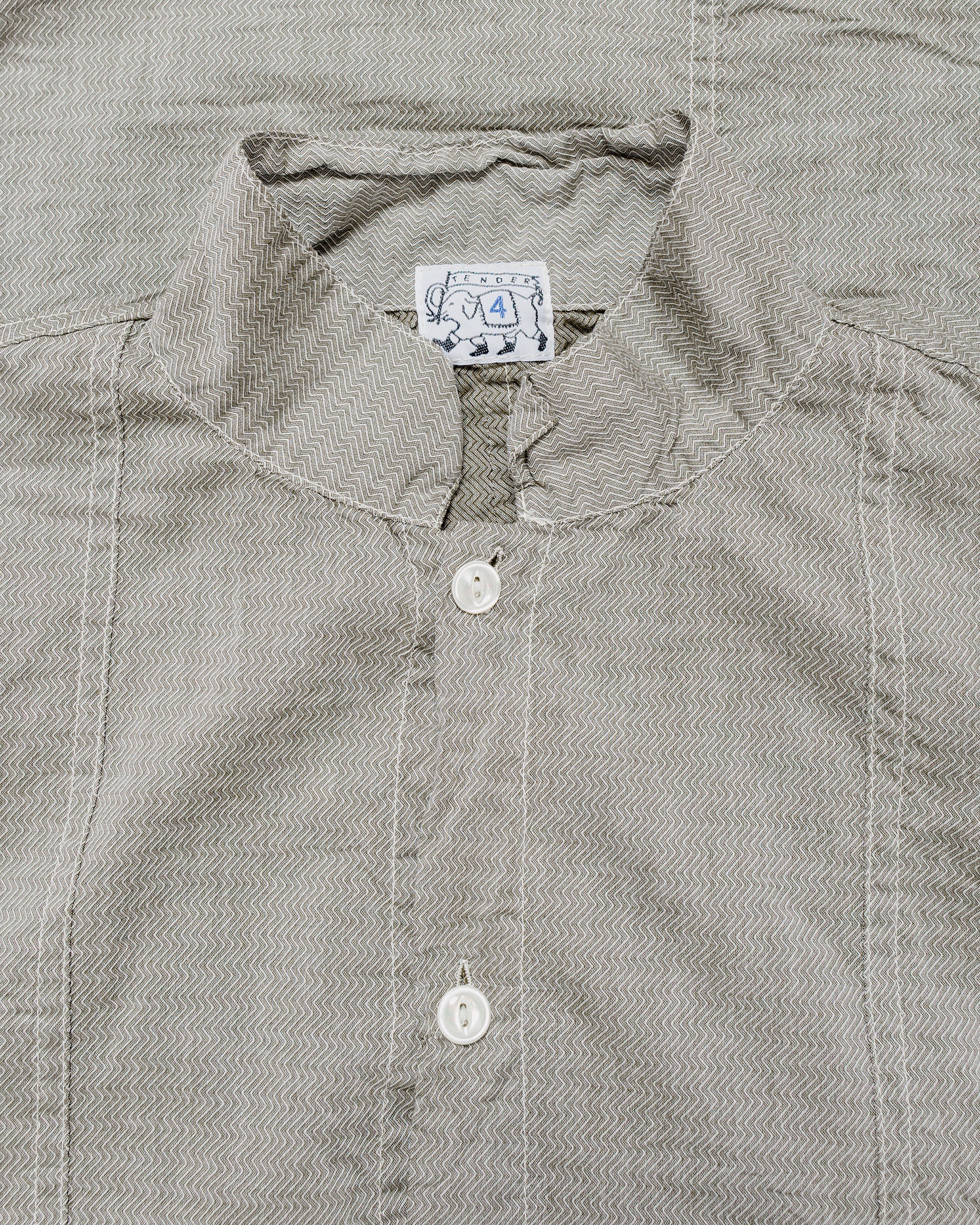 lost & found Tender Tender Type 439 Stole Pocket Butterfly Shirt Thunderbolt Cotton Cambric Rinsed