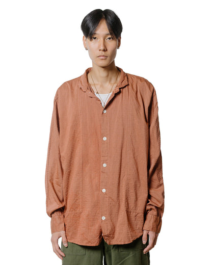 lost & found Tender Tender Type 439 Stole Pocket Butterfly Shirt Thunderbolt Cotton Cambric Turkey Red Dyed