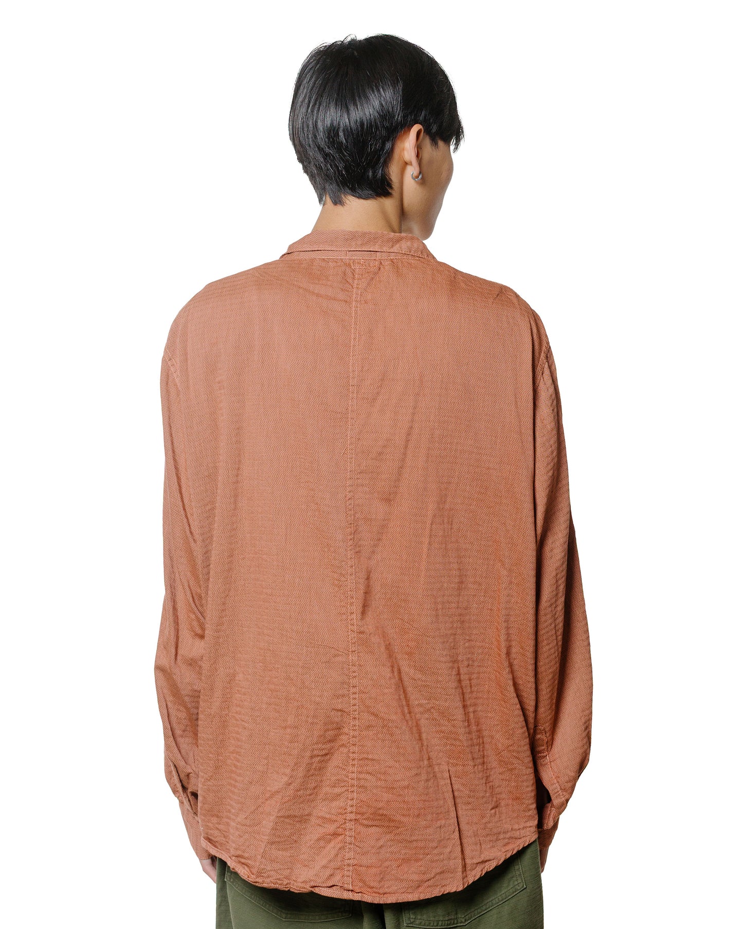 lost & found Tender Tender Type 439 Stole Pocket Butterfly Shirt Thunderbolt Cotton Cambric Turkey Red Dyed