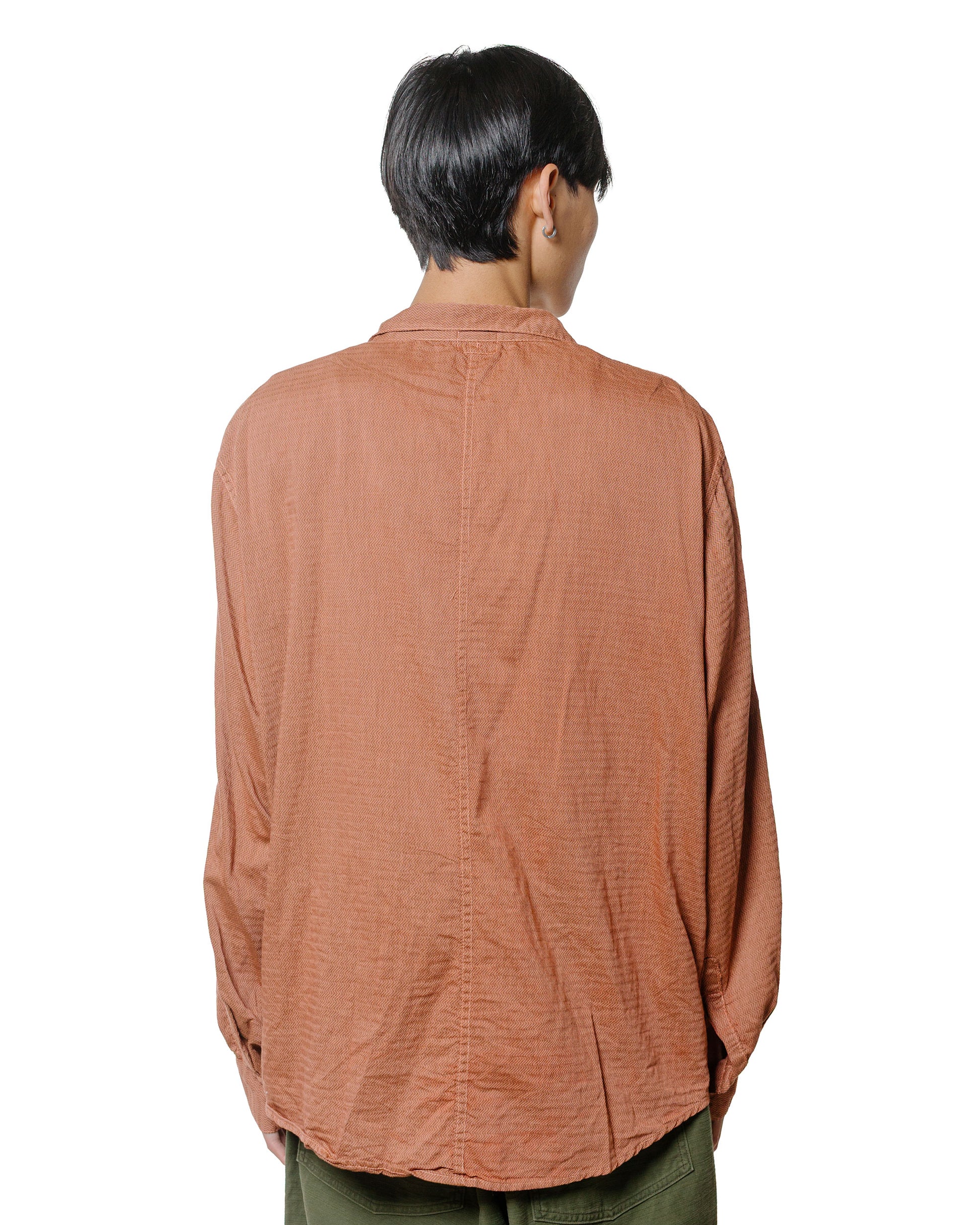 lost & found Tender Tender Type 439 Stole Pocket Butterfly Shirt Thunderbolt Cotton Cambric Turkey Red Dyed