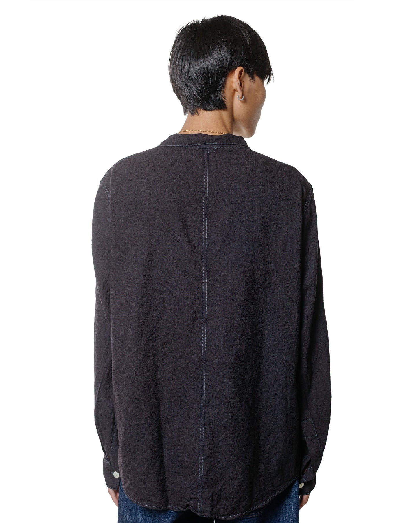 lost & found Tender Tender Type 439 Stole Pocket Butterfly Shirt Wool Calico Black Hole