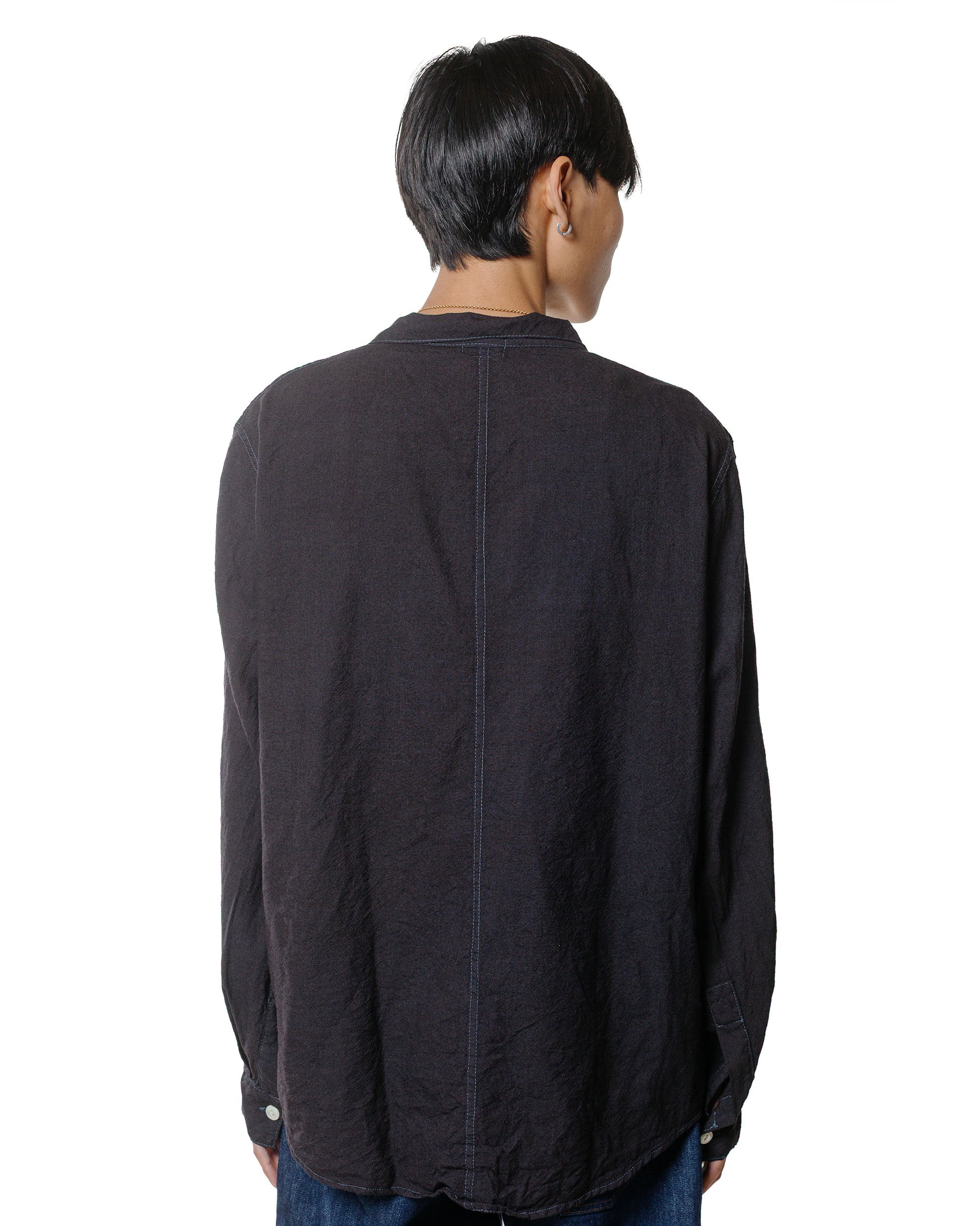 lost & found Tender Tender Type 439 Stole Pocket Butterfly Shirt Wool Calico Black Hole